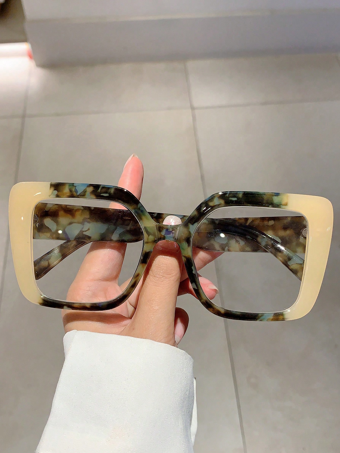 Новые модные очки с блокировкой синего света и цветными блоками
