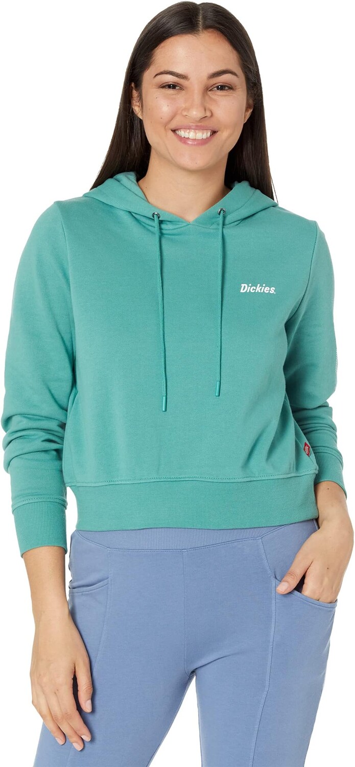 

Худи Dickies Juniors Banded Bottom Crop Hoodie Wavy Stripe, цвет Bottle Green