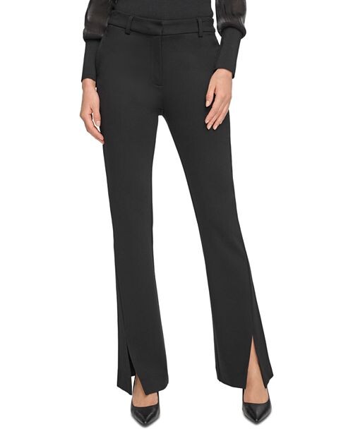 

Брюки-клеш с разрезом спереди DKNY, цвет Black