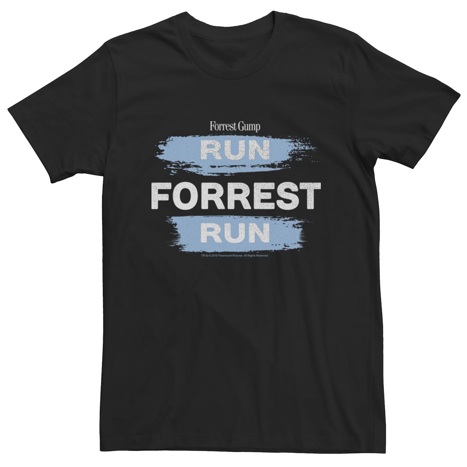 Мужская футболка Forrest Gump Run Forrest Run Paint Swipe Licensed Character