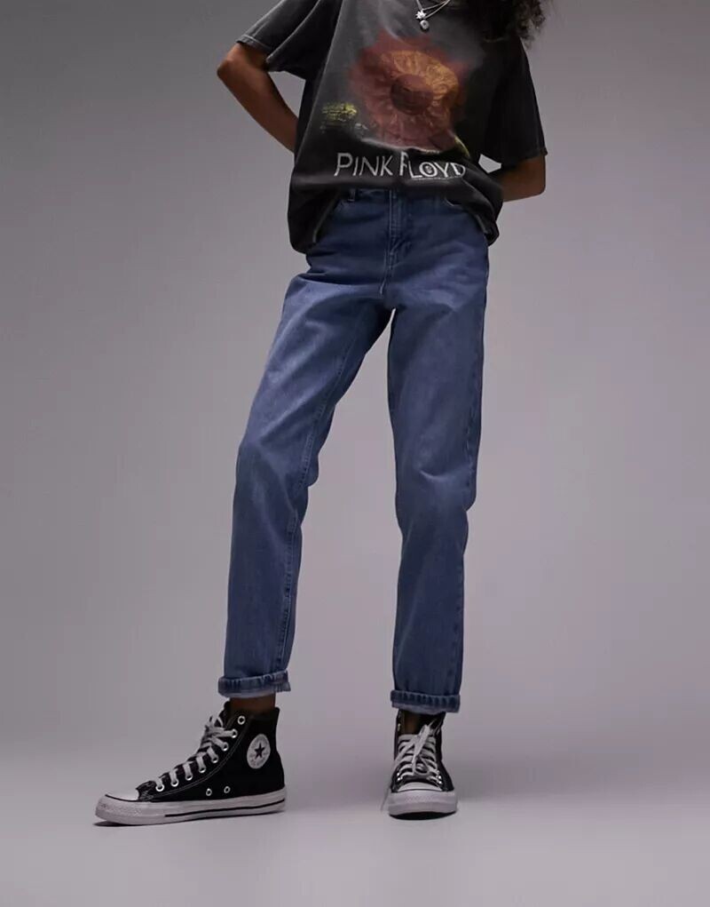 

Голубые джинсы Topshop Mom