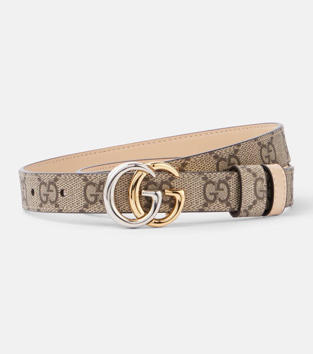 

Реверсивный ремень GG Marmont Gucci, цвет be ebo/souffle rose