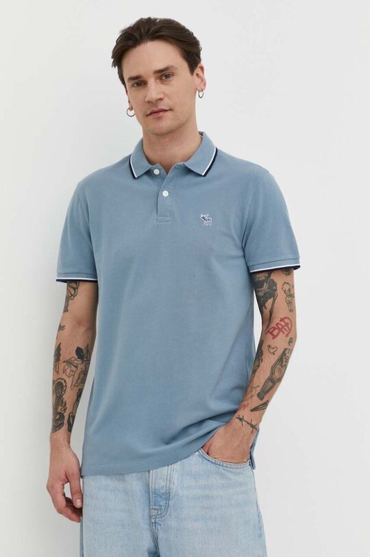 

Поло Abercrombie & Fitch, синий