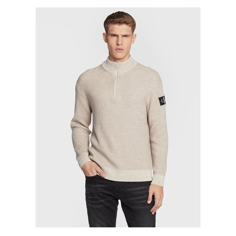 

Свитер Calvin Klein Half Zip, бежевый
