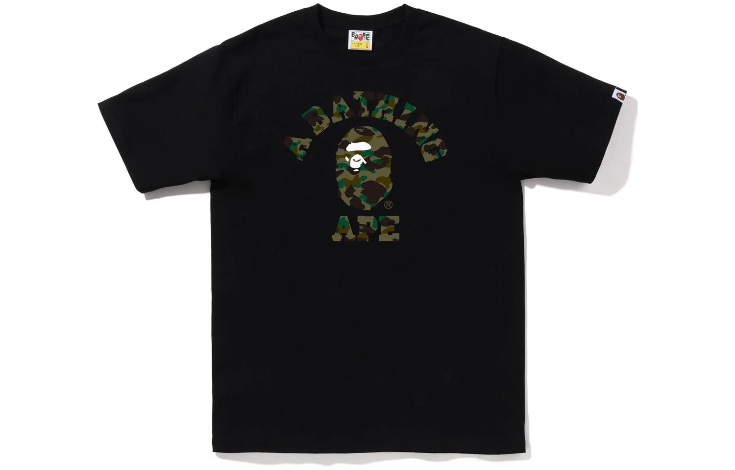 

Футболка Bape мужская A Bathing Ape, белый/желтый