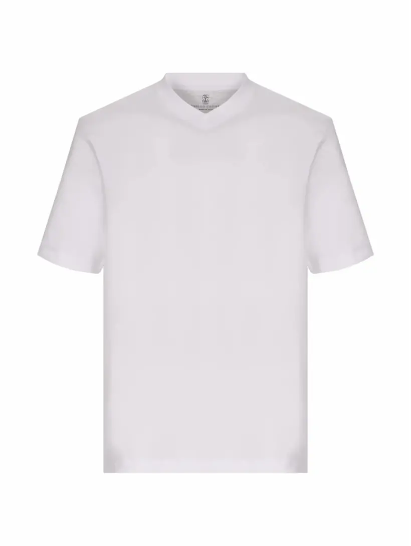 

Мақталы жеңіл жейде Brunello Cucinelli, белый