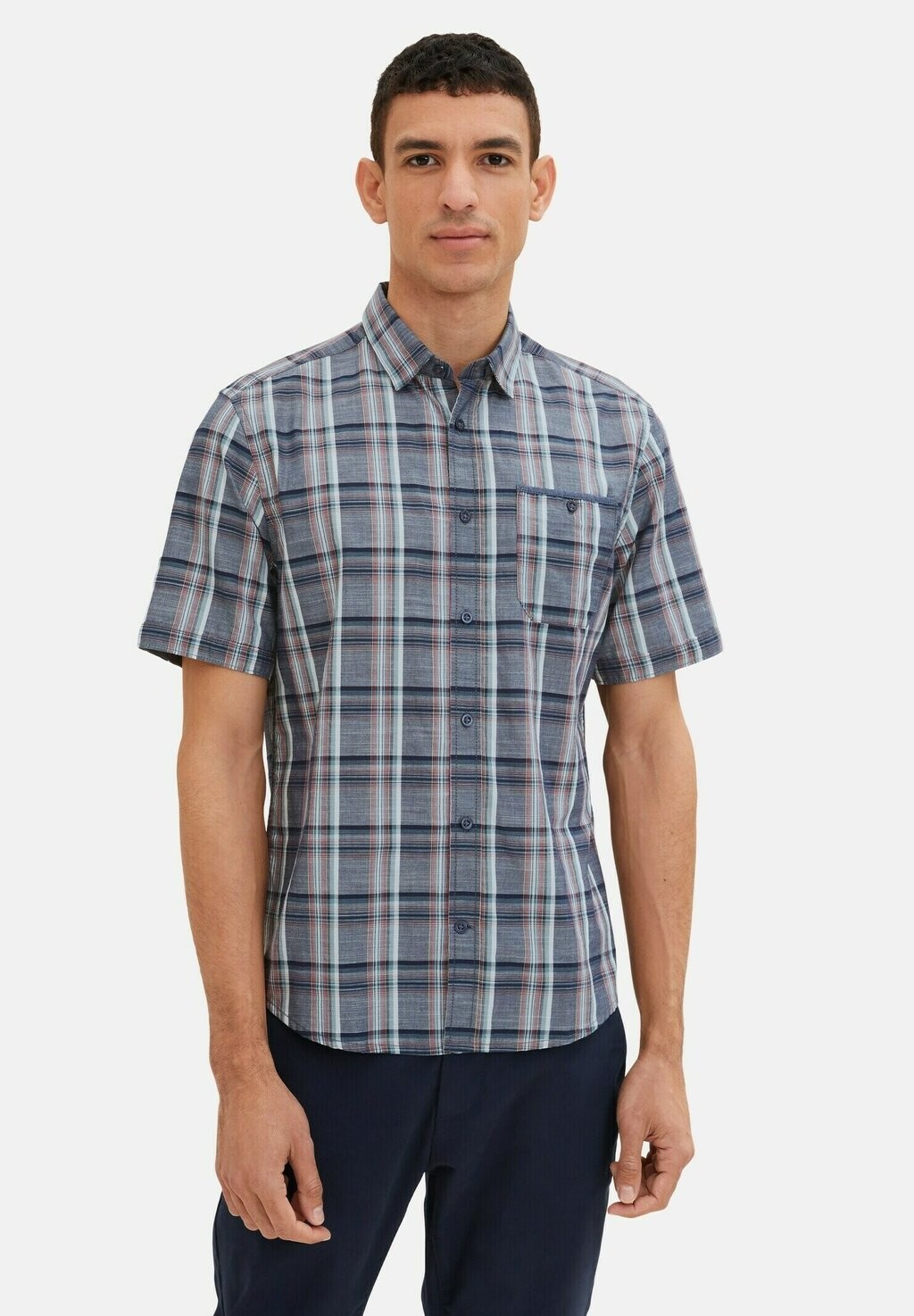 

Рубашка TOM TAILOR, цвет navy colorful check