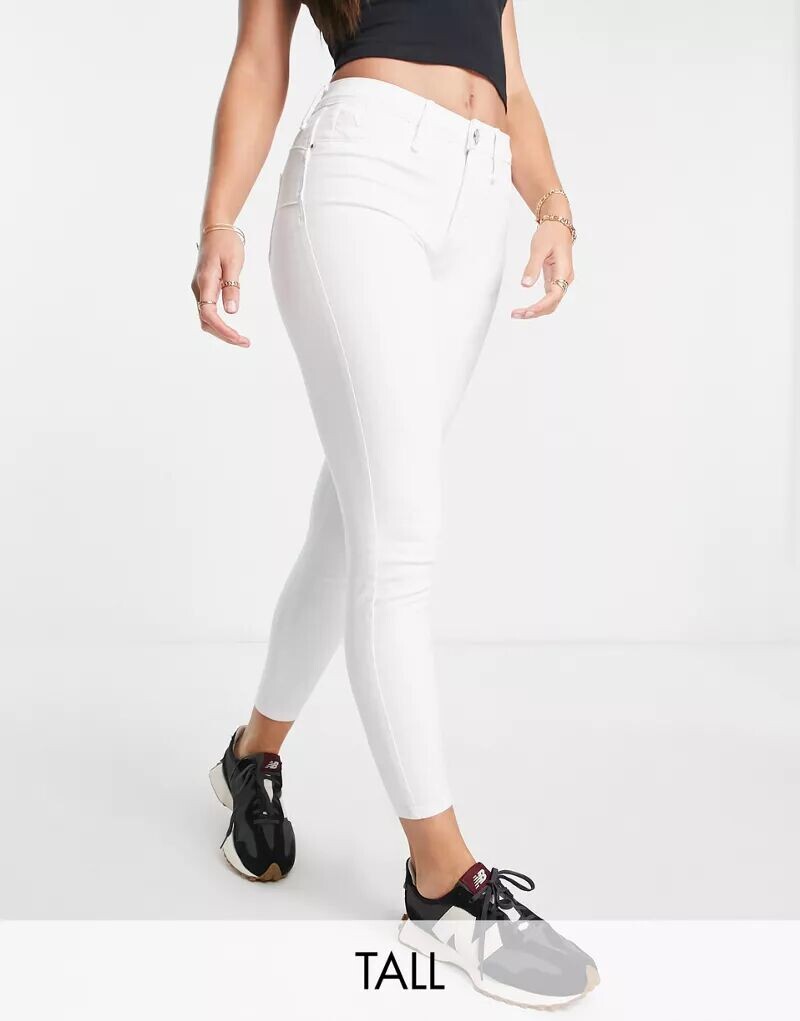 

Белые джинсы скинни средней посадки River Island Molly