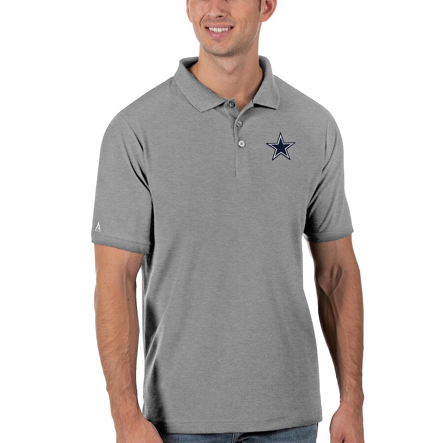 

Поло с коротким рукавом Antigua Dallas Cowboys, серый