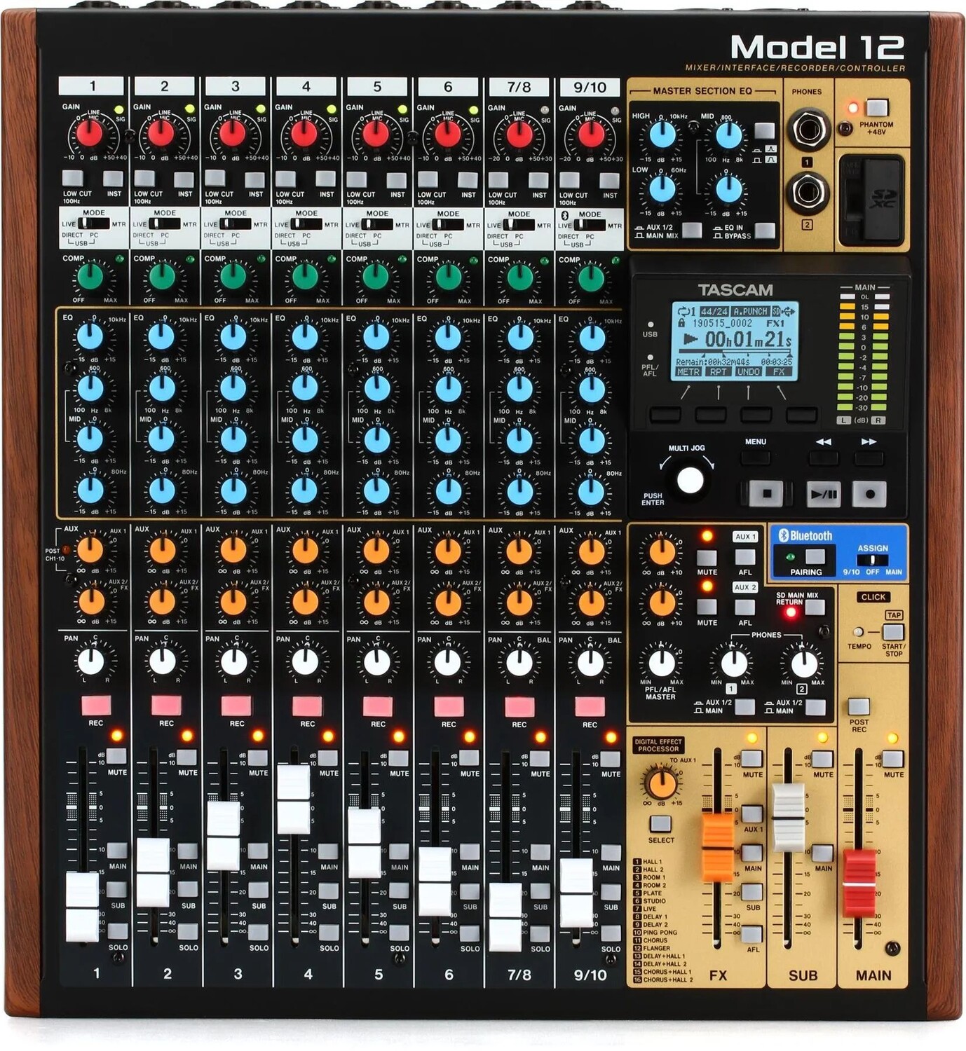 

TASCAM Model 12 Микшер/Интерфейс/Рекордер/Контроллер