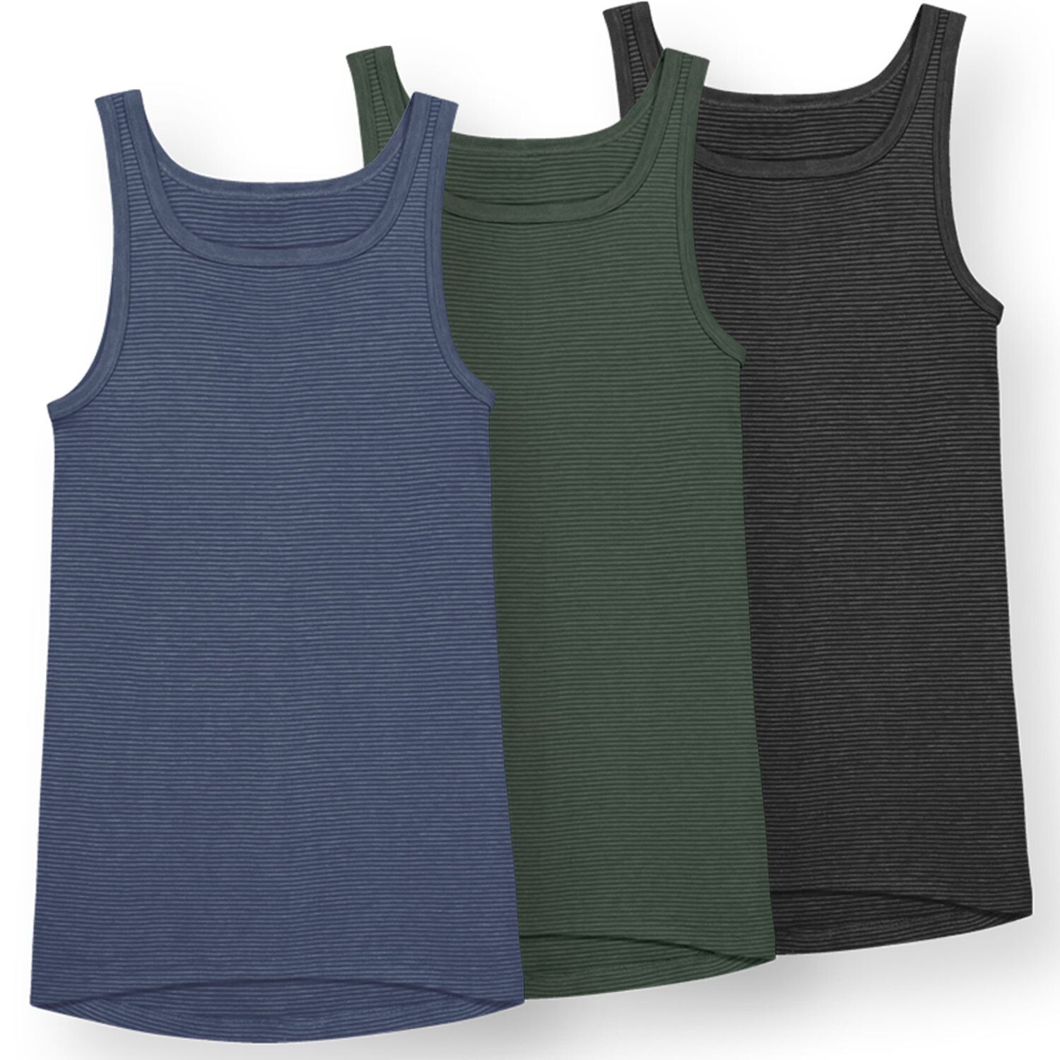 

Майка Ammann en 3er Pack, цвет Hellblau/Olive/Anthrazit