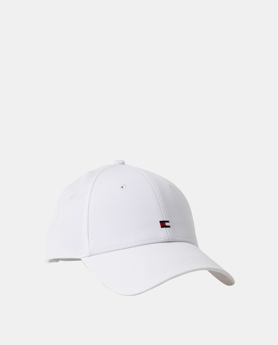 

Пустая кепка из органического хлопка с логотипом флага Tommy Hilfiger, белый