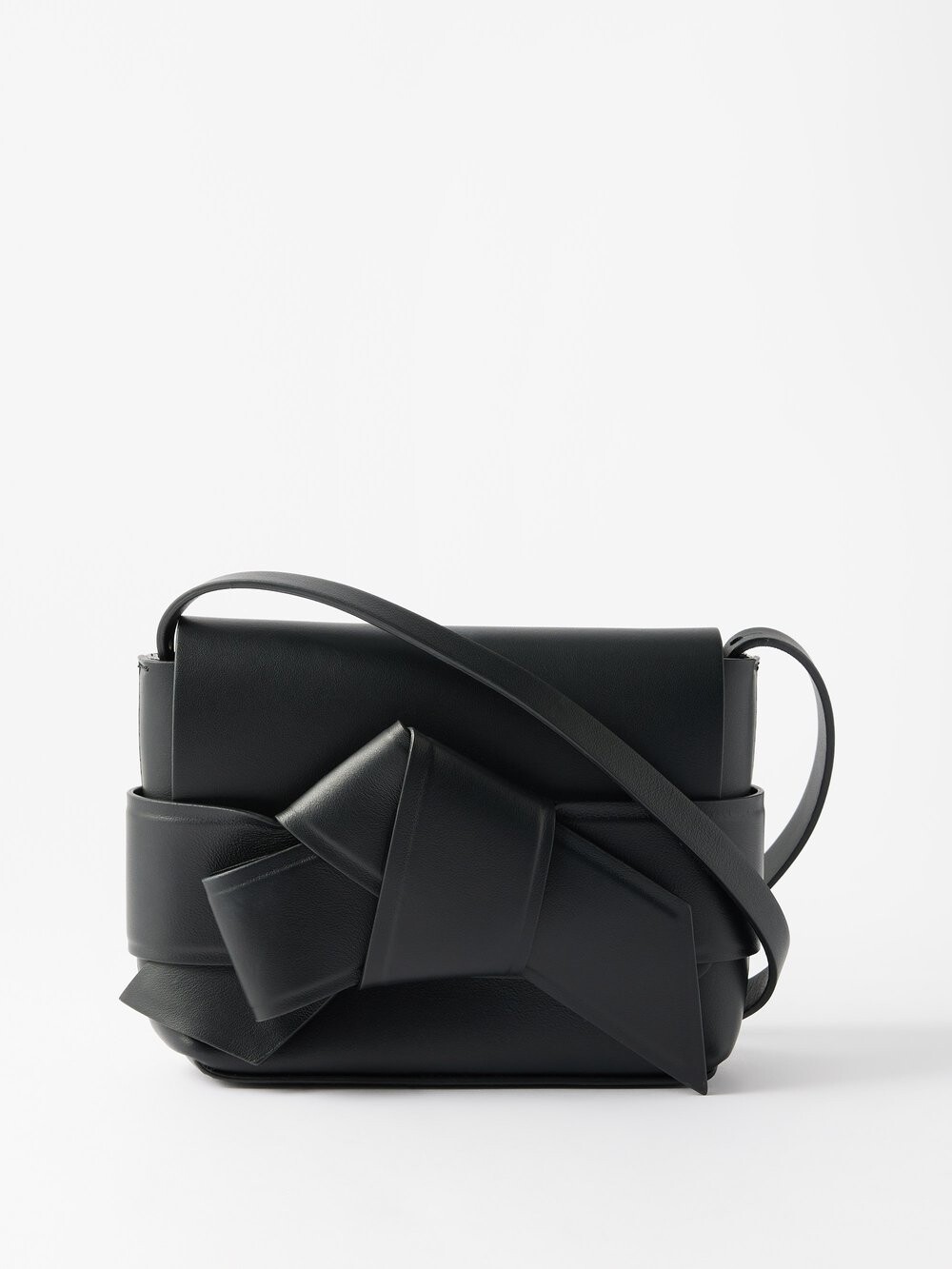 

Миниатюрная кожаная сумка через плечо msubi Acne Studios, черный