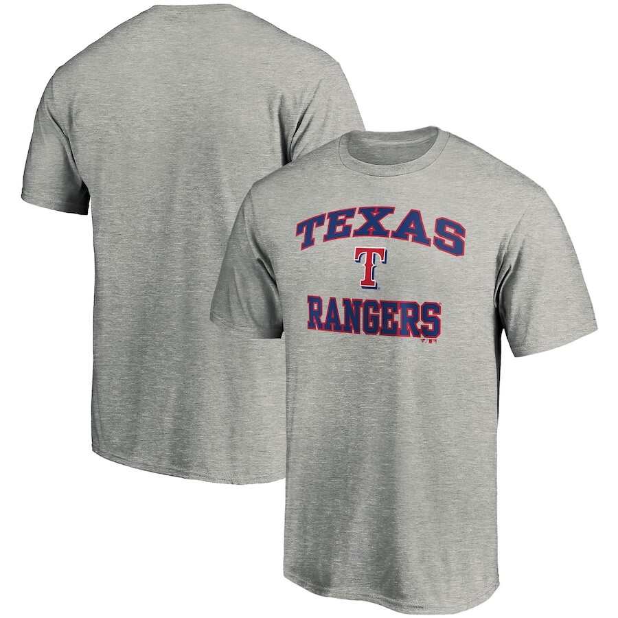 

Футболка с коротким рукавом Fanatics Branded Texas Rangers, серый