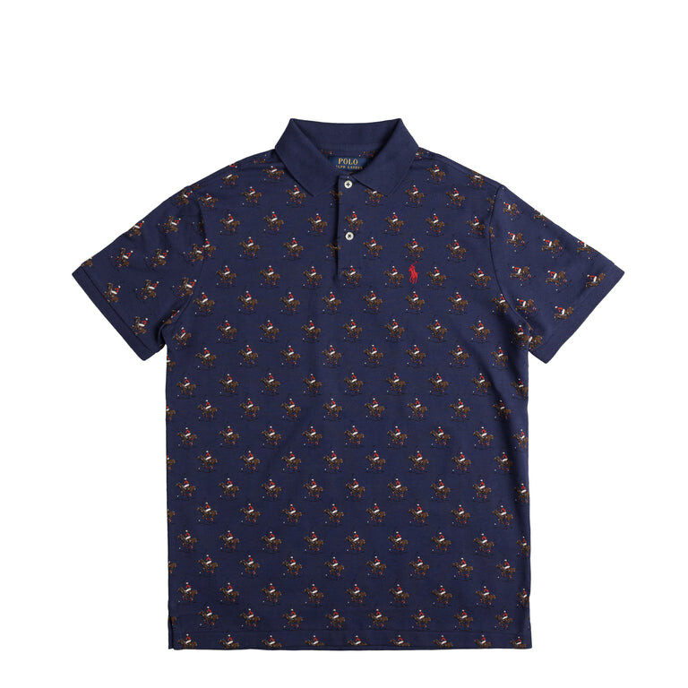 

Футболка Equestrian Mesh Polo Shirt Polo Ralph Lauren, фиолетовый