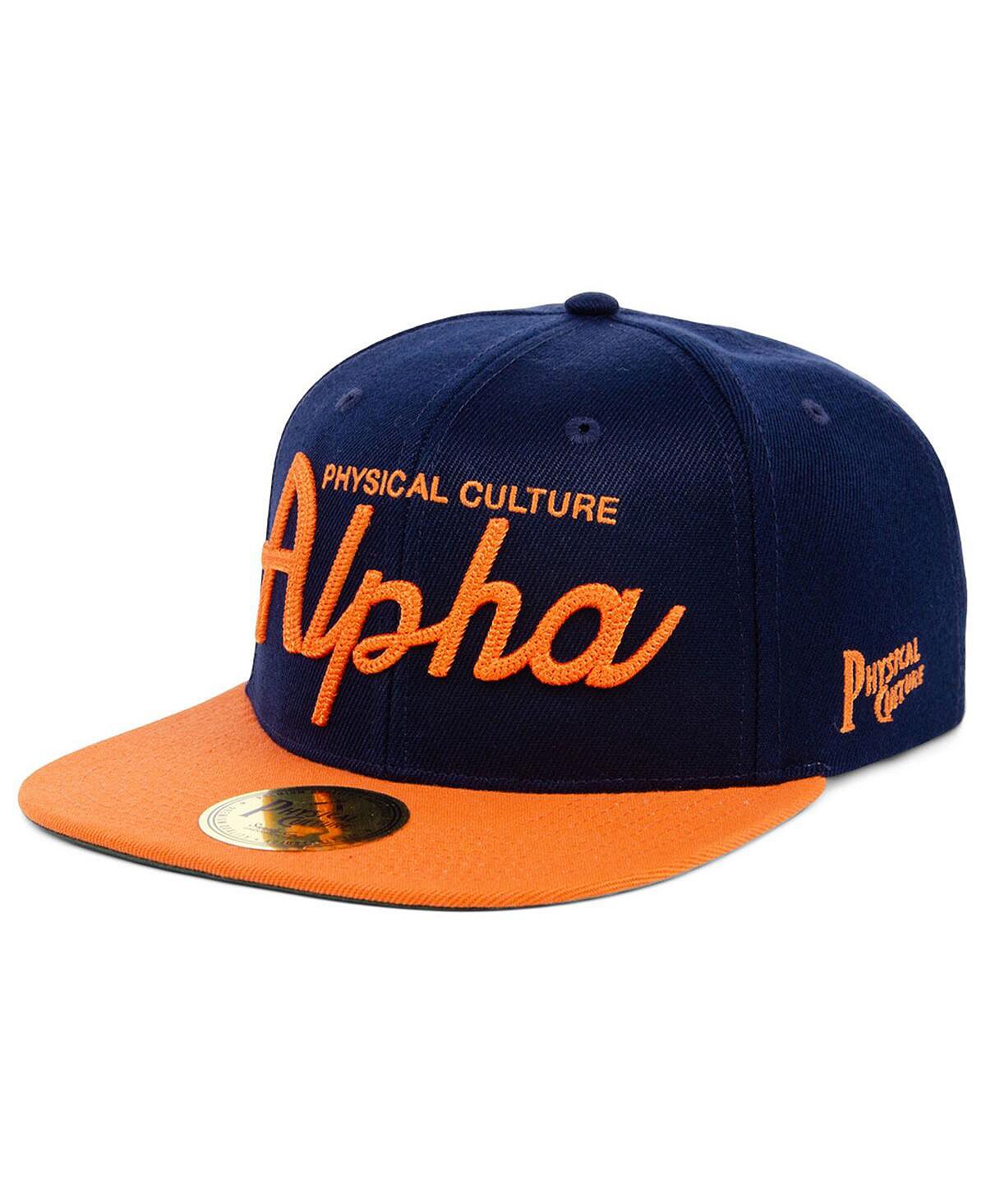 Мужская темно-синяя регулируемая шляпа Alpha Physical Culture Club Black Fives Snapback