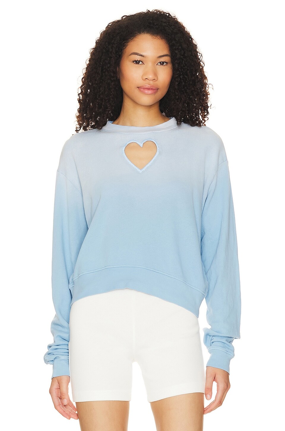 

Пуловер Michael Lauren Exon Crop, цвет Ice Blue Ombre