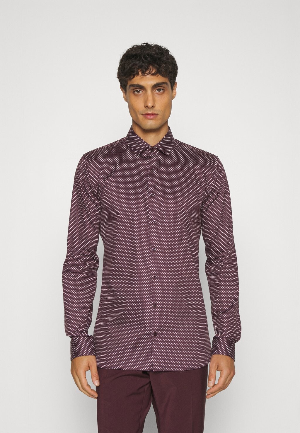 

Деловая рубашка SUPER SLIM FIT OLYMP No. Six, темно-красный