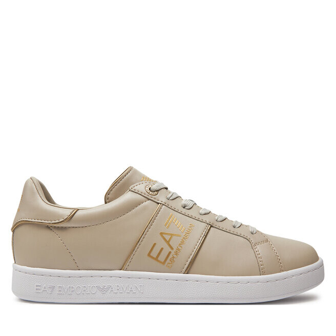 

Кроссовки EA7 Emporio Armani X8X102 XK346 Q309 Rainy Day+Gold, серый