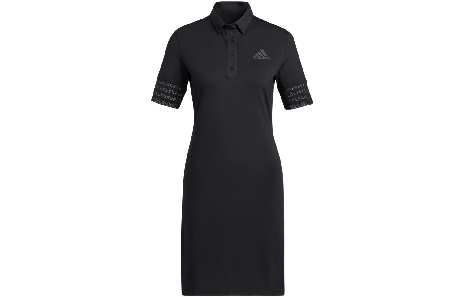

Платье с короткими рукавами женское черное Adidas