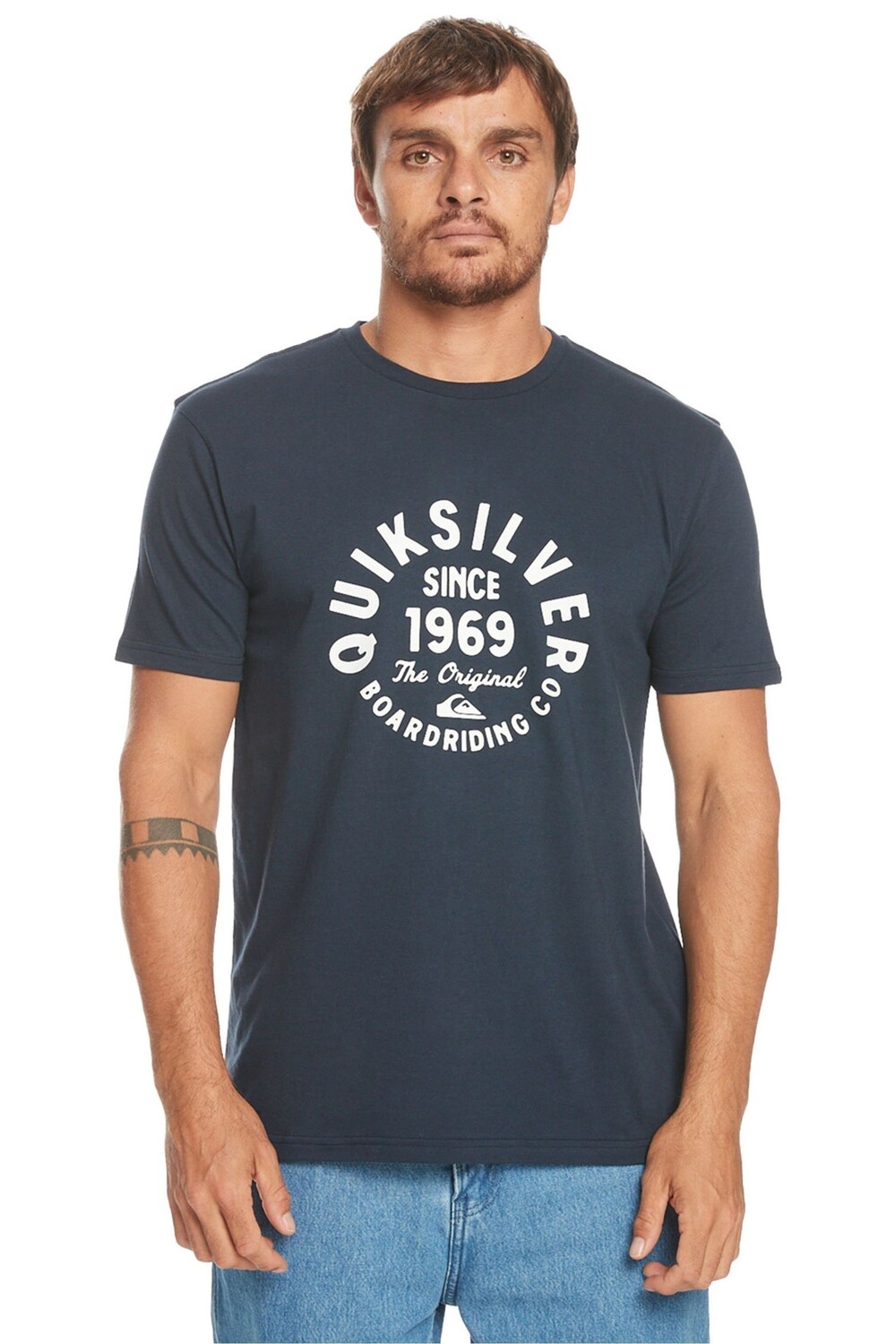 

Футболка Quicksilver с логотипом Quiksilver, синий