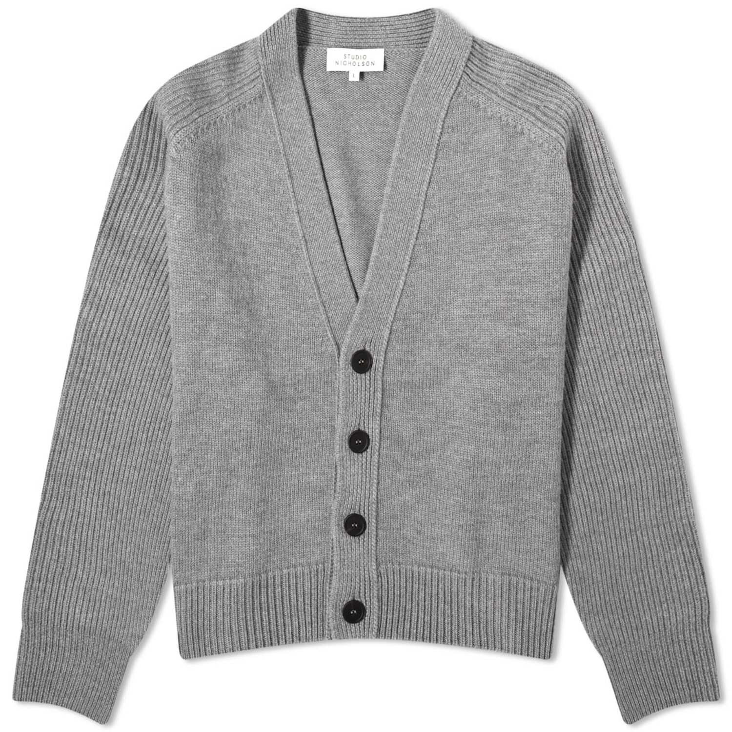 

Кардиган Studio Nicholson Michel Rib Knit, цвет Cadet Grey