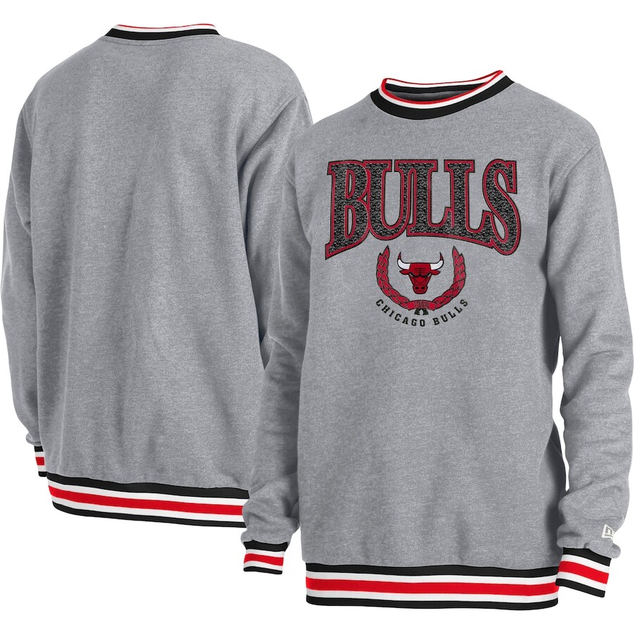 

Толстовка New Era Chicago Bulls, серый