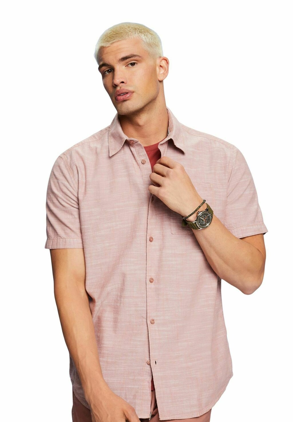 

Рубашка 043Cc2F307 Esprit, цвет dark old pink