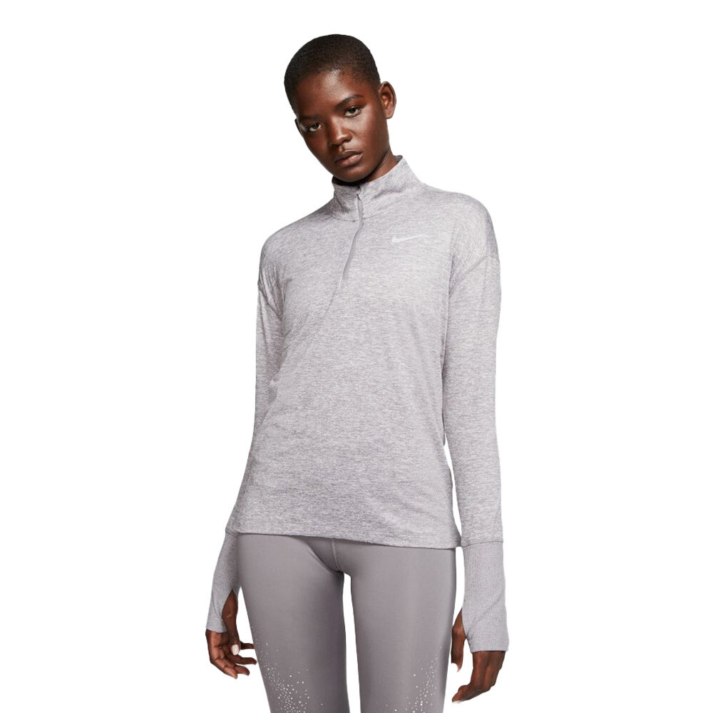 

Спортивный топ Nike Element Half-Zip Running, серый