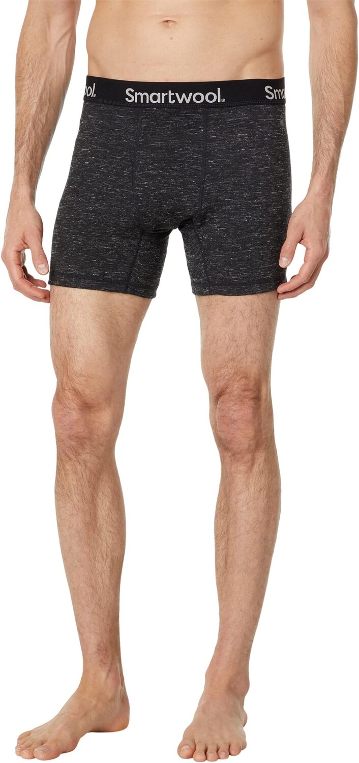 

Трусы-боксеры Everyday Exploration Merino в упаковке Smartwool, цвет Black Heather