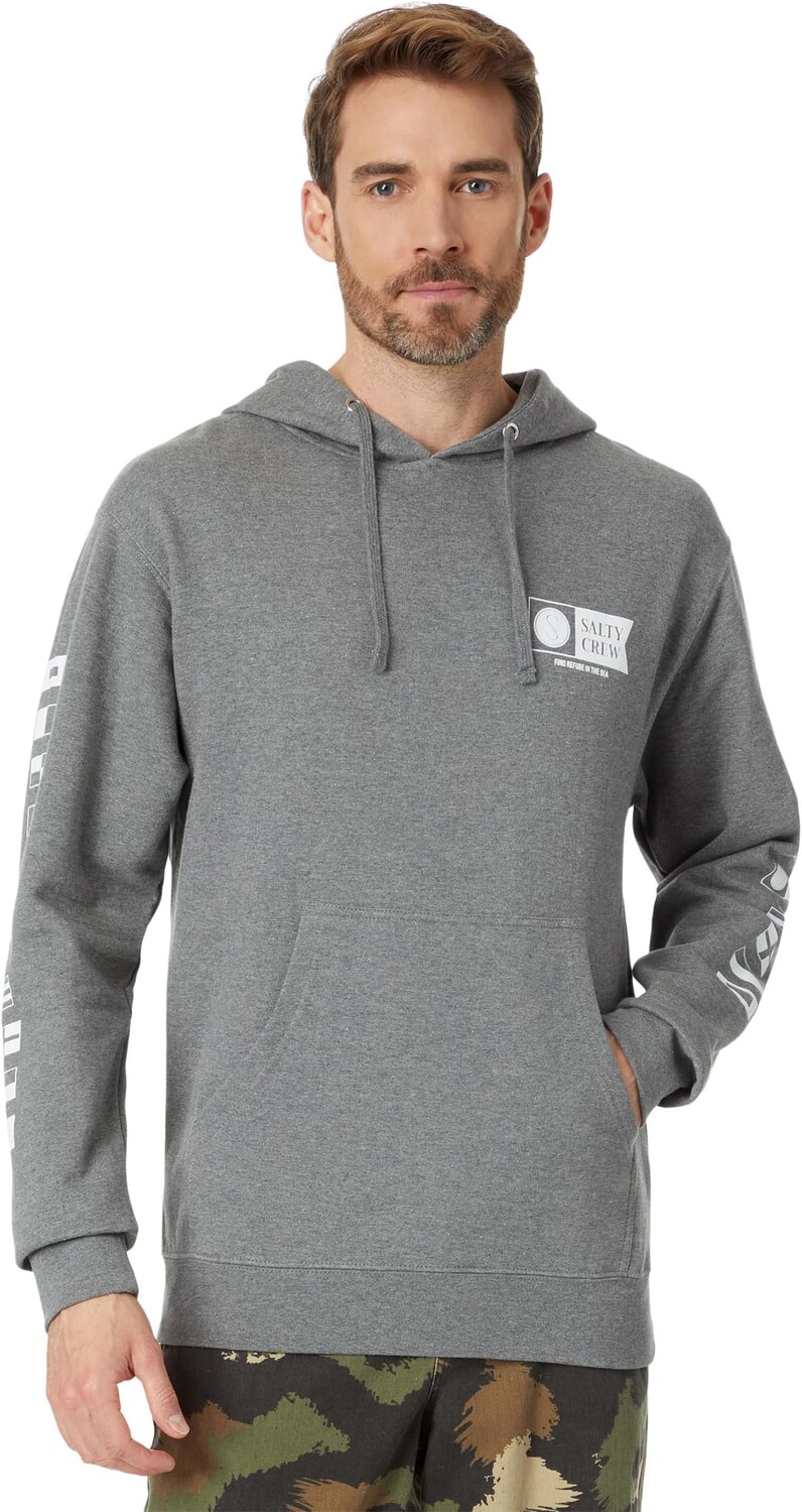 

Толстовка Alpha Fleece Salty Crew, цвет Gunmetal Heather