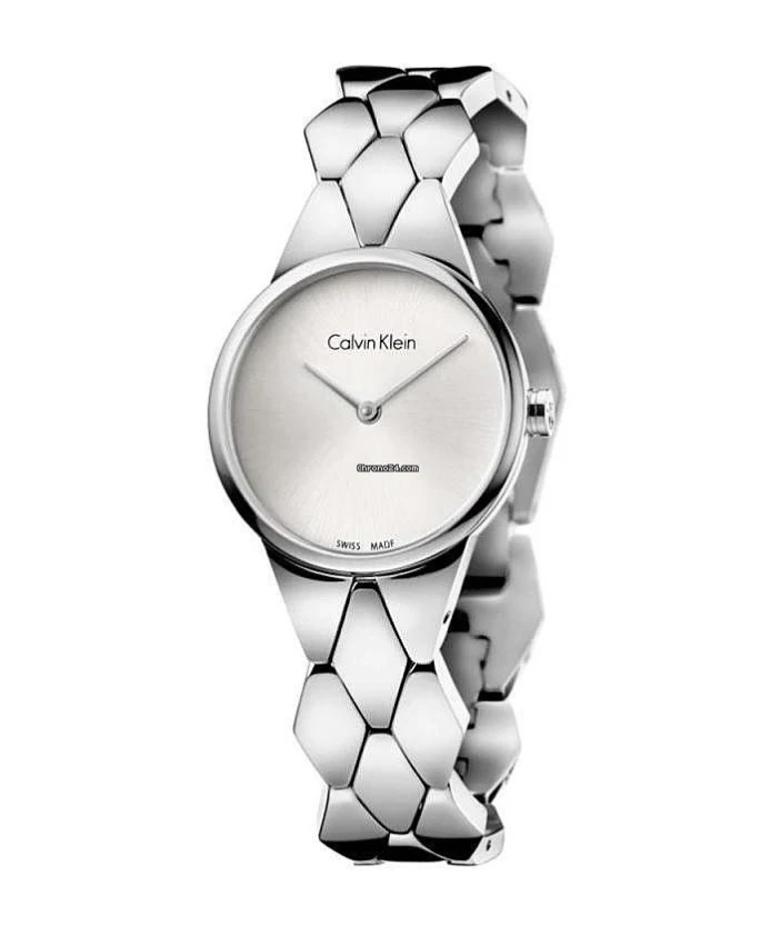 

Змеиные кварцевые часы для женщин Calvin Klein, серый