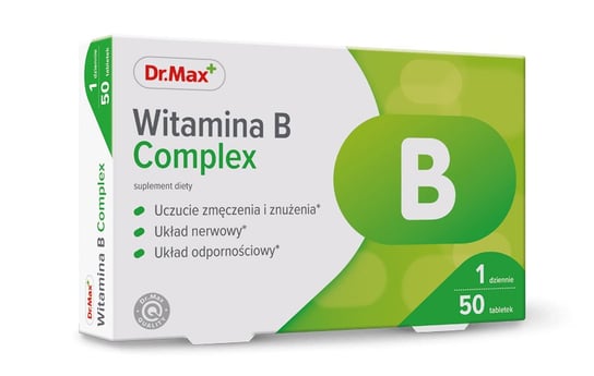 Комплекс витаминов группы B Dr.Max, пищевая добавка, 50 таблеток veglife веганский комплекс витаминов группы b 100 таблеток