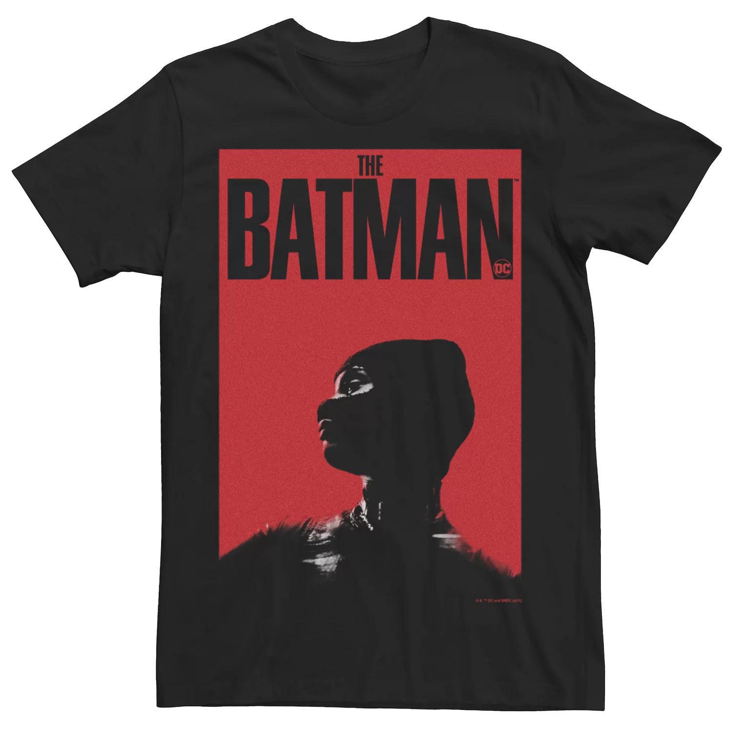 Мужская красная футболка с плакатом «Бэтмен» и «Женщина-кошка» из комиксов DC Licensed Character