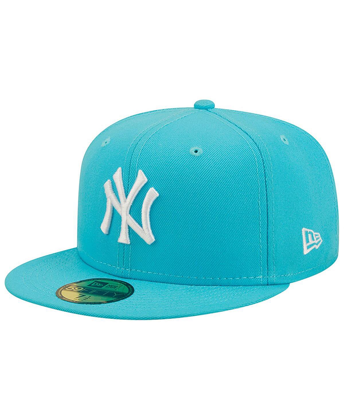 

Мужская синяя приталенная шляпа с логотипом New York Yankees Vice Highlighter 59FIFTY New Era