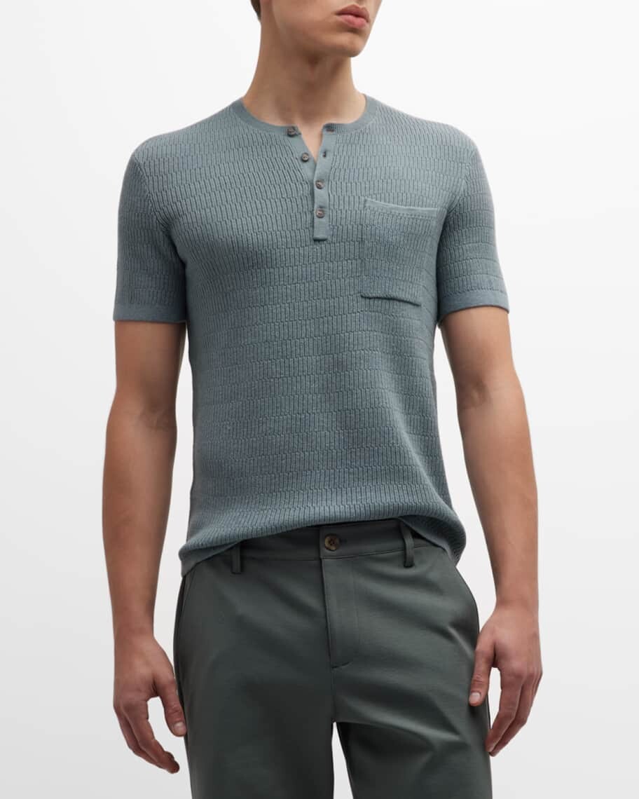 

Мужской свитер Morro Knit Henley PAIGE, Серый