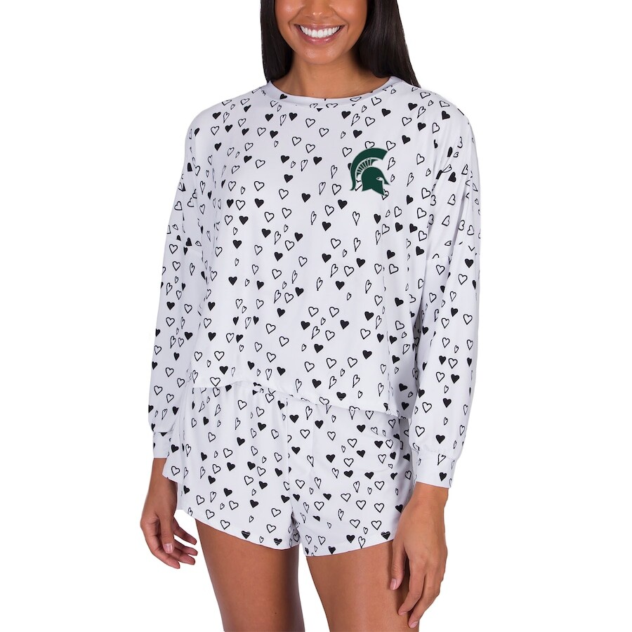 

Пижамный комплект Concepts Sport Michigan State Spartans, белый
