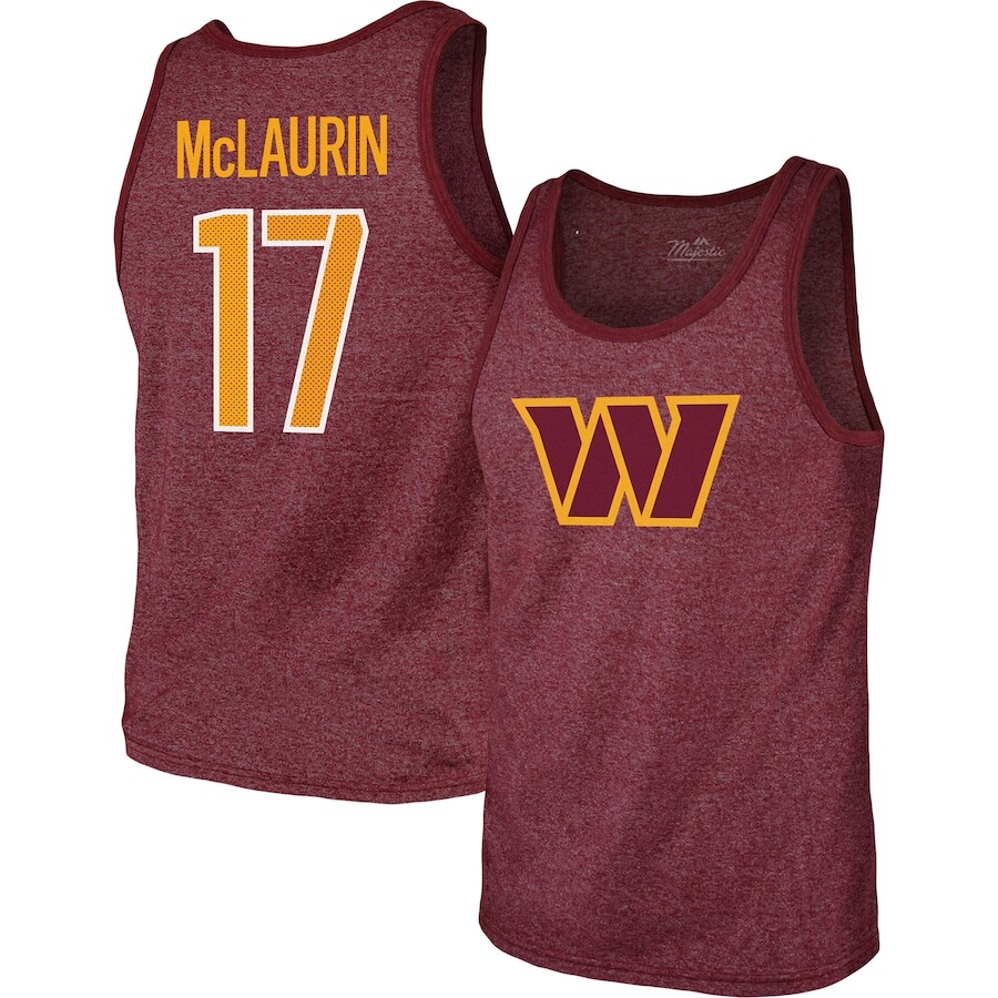 

Майка Majestic Threads Washington Commanders, бордовый