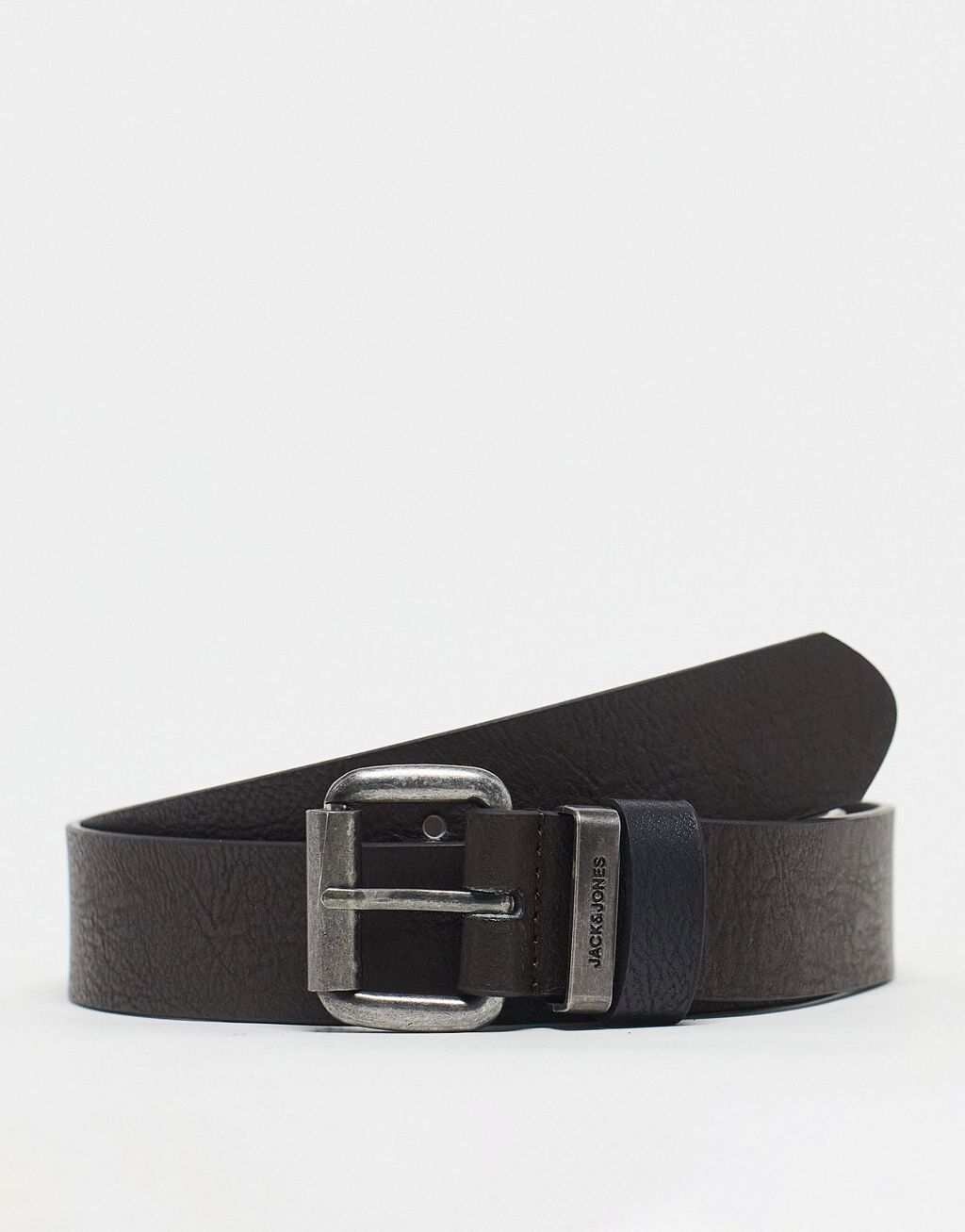

Коричневый ремень из искусственной кожи Jack & Jones