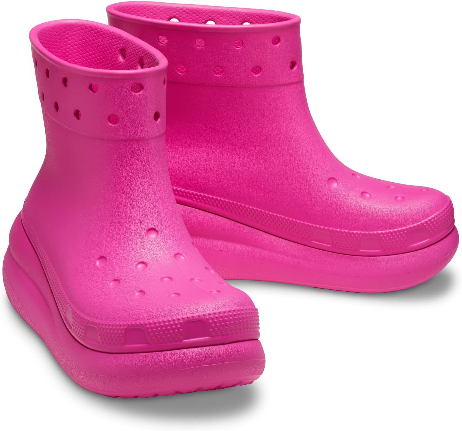 цена Резиновые сапоги Crush Rain Boot Crocs, цвет Juice