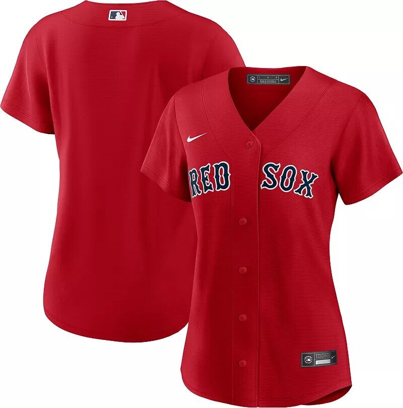 

Женская футболка Nike Replica Boston Red Sox Blank Red Cool Base