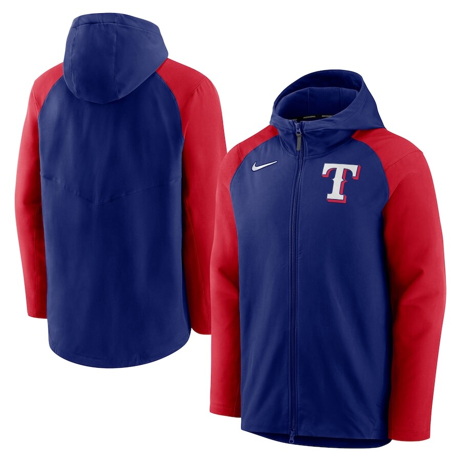 

Толстовка на молнии Nike Texas Rangers, роял
