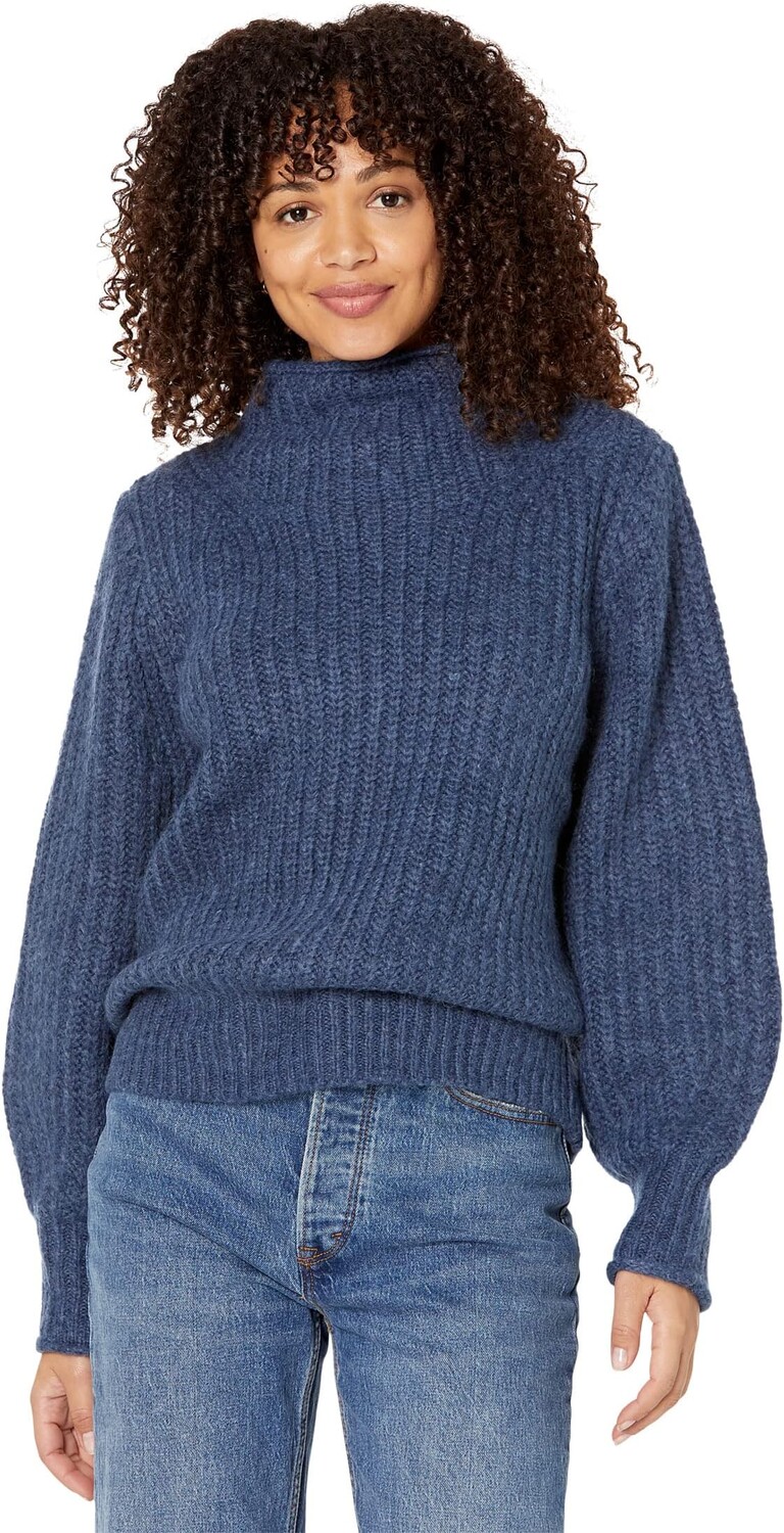 

Свитер-пуловер с воротником-стойкой Loretto Madewell, цвет Heather Blueberry