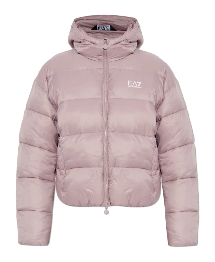 

Утепленная куртка с капюшоном Emporio Armani Ea7, розовый