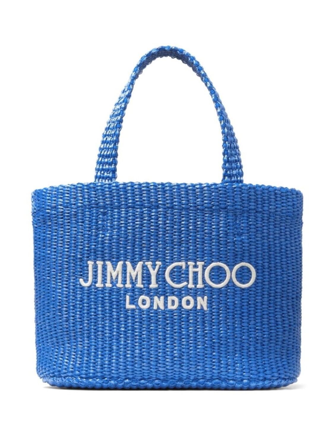 

Jimmy Choo пляжная мини-сумка с вышитым логотипом, синий