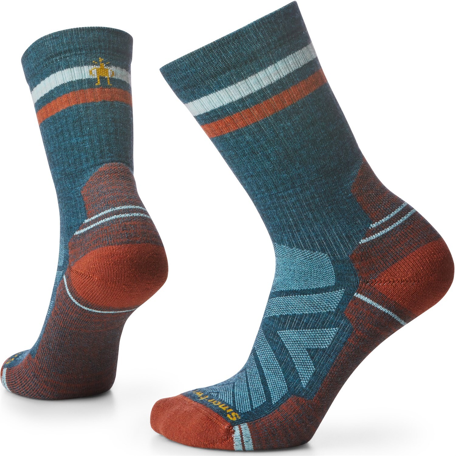 

Носки Smartwool Hike Light Cushion Tube Stripe Crew, цвет Twilight Blue