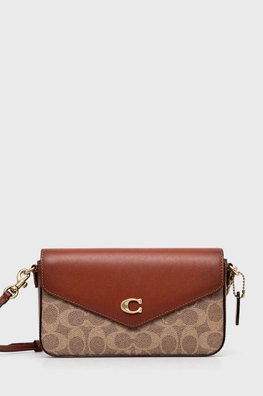 

Кожаная сумка C8442 Wyn Crossbody Coach, коричневый
