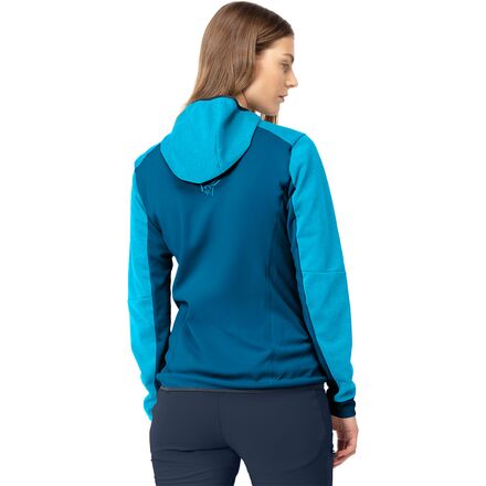 Куртка Falketind Warm2 Octa с капюшоном женская Norrona, цвет Aquarius/Mykonos Blue цена и фото