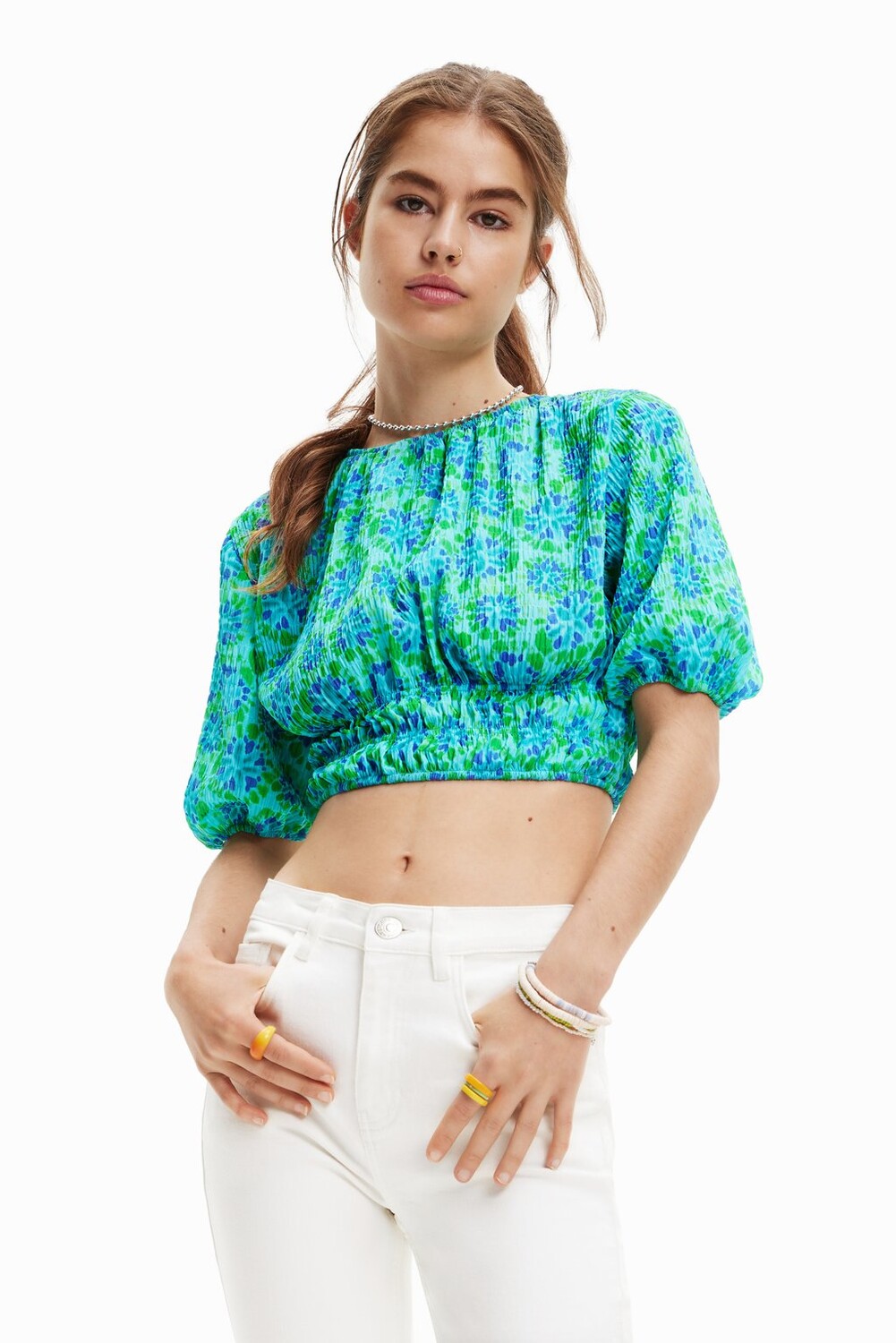 

Футболка с принтом Desigual, Синий