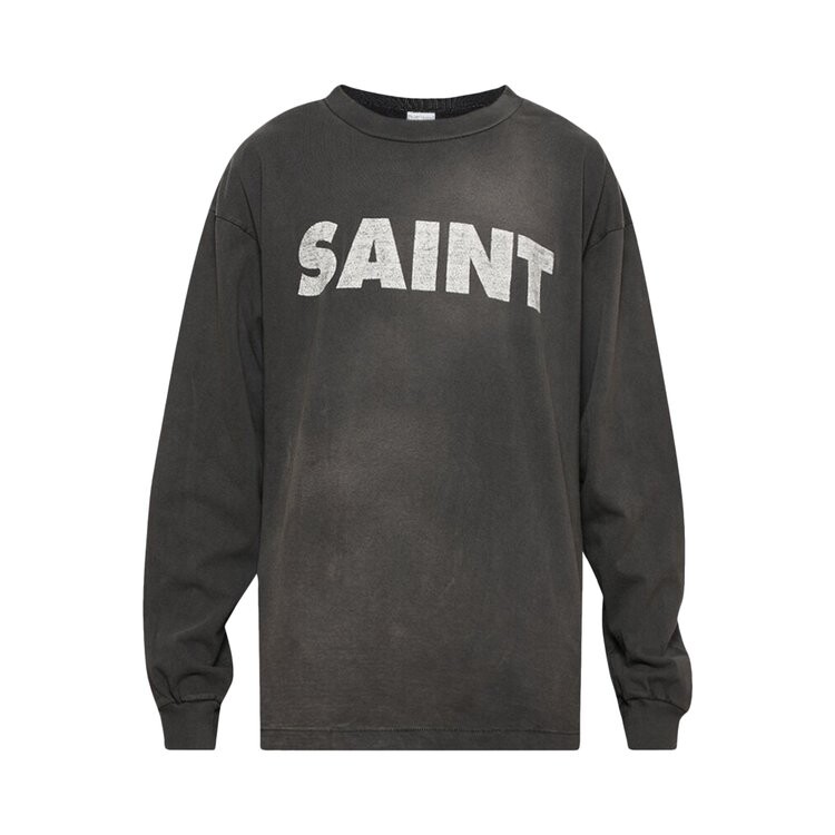 

Футболка Saint Michael Long-Sleeve S N T 'Black', черный